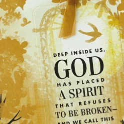 God's Got You Religious Encouragement Card With Bookmark