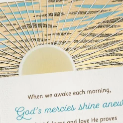 God's Mercies Shine Anew Religious Encouragement Card