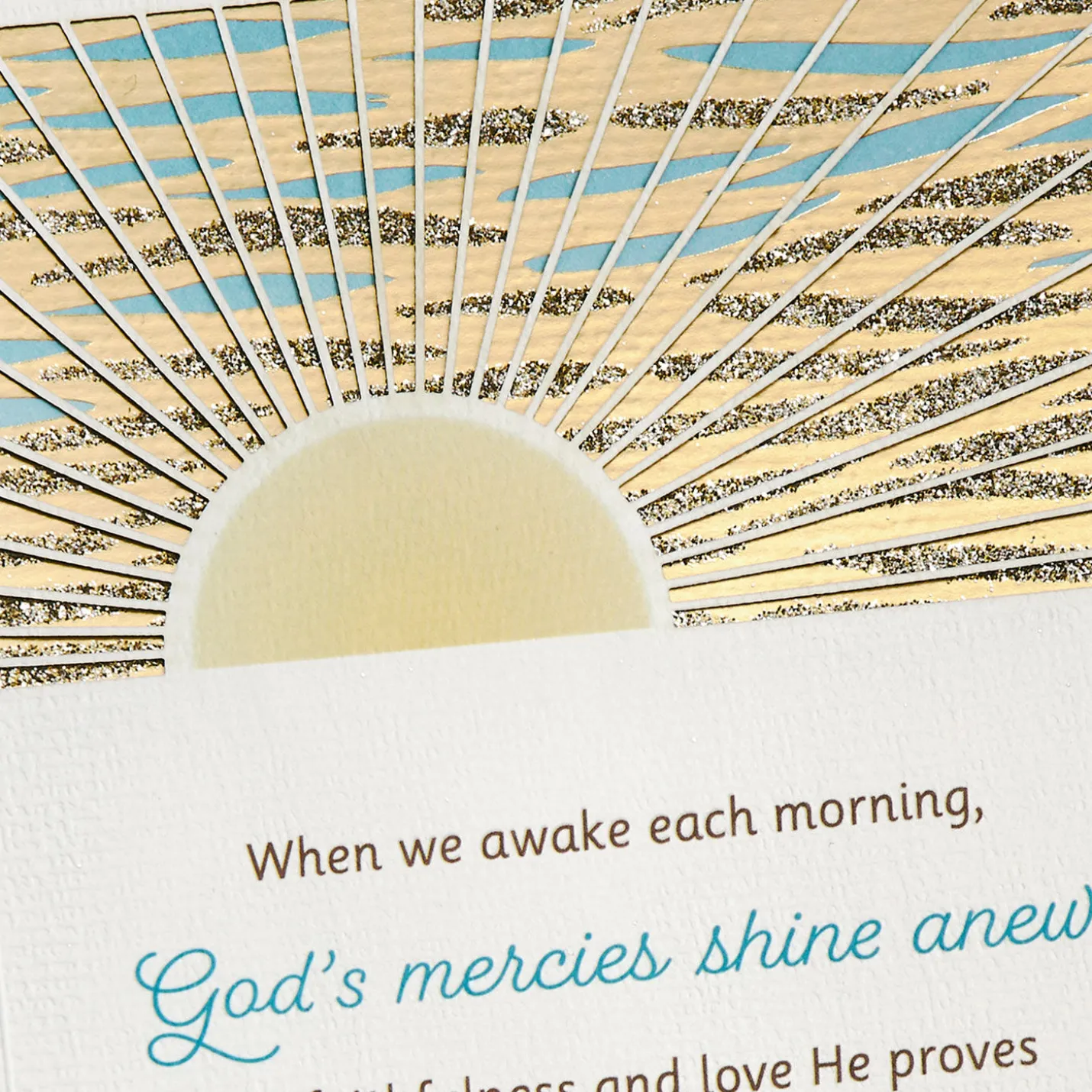 God's Mercies Shine Anew Religious Encouragement Card