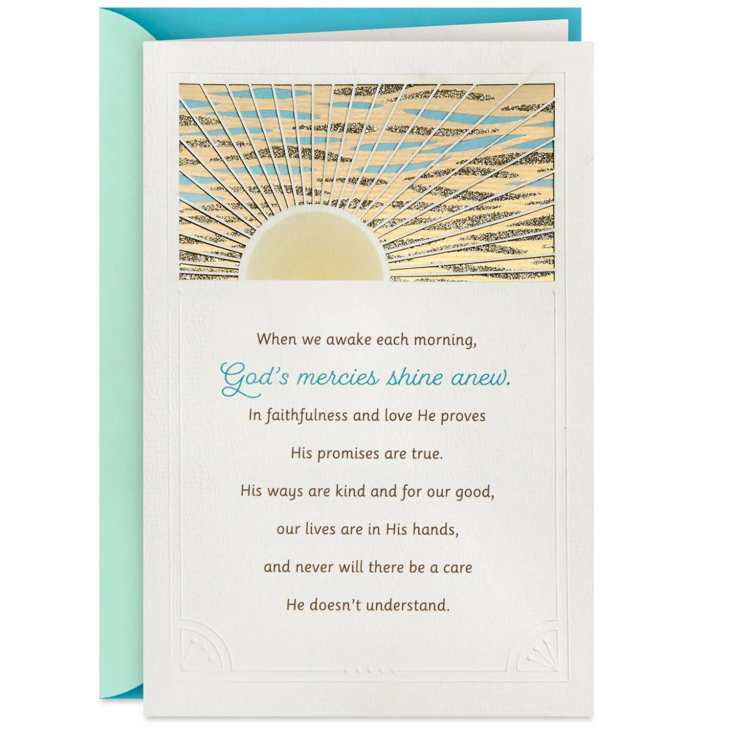 God's Mercies Shine Anew Religious Encouragement Card