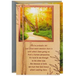 God Will Not Leave You Alone Religious Encouragement Card