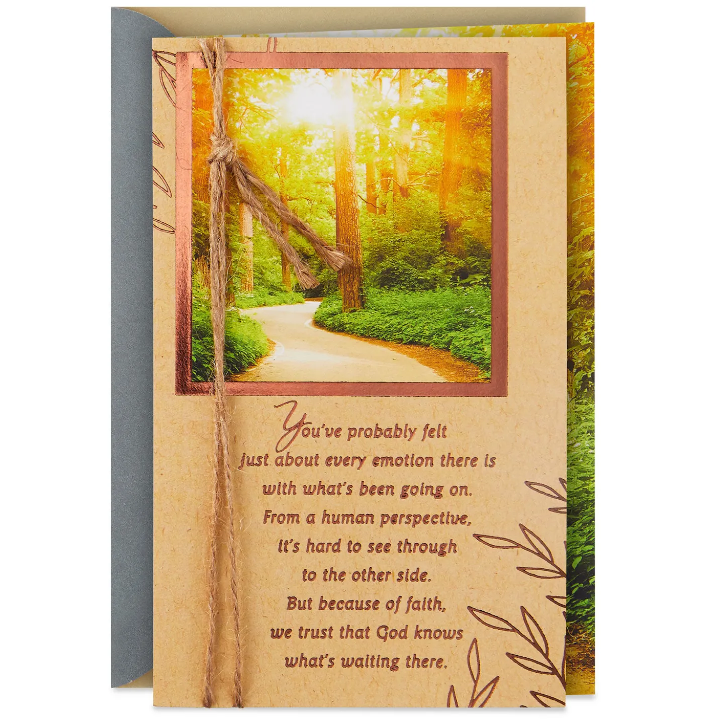 God Will Not Leave You Alone Religious Encouragement Card