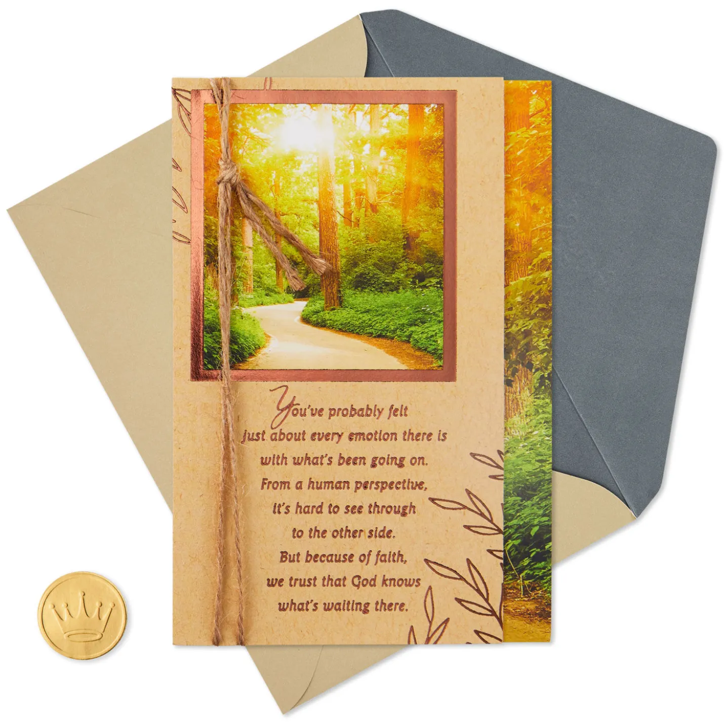 God Will Not Leave You Alone Religious Encouragement Card