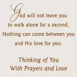 God Will Not Leave You Alone Religious Encouragement Card