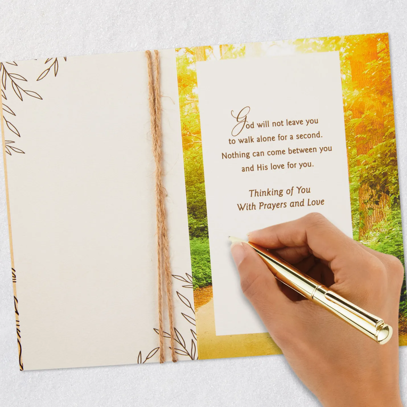 God Will Not Leave You Alone Religious Encouragement Card