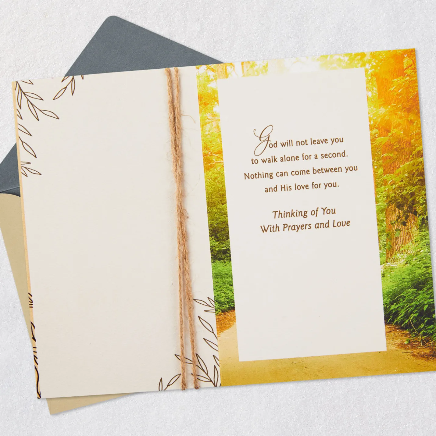 God Will Not Leave You Alone Religious Encouragement Card