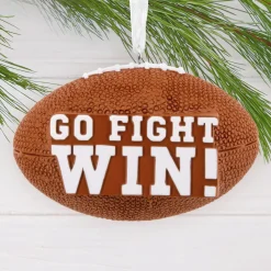 Go Fight Win Football Hallmark Ornament