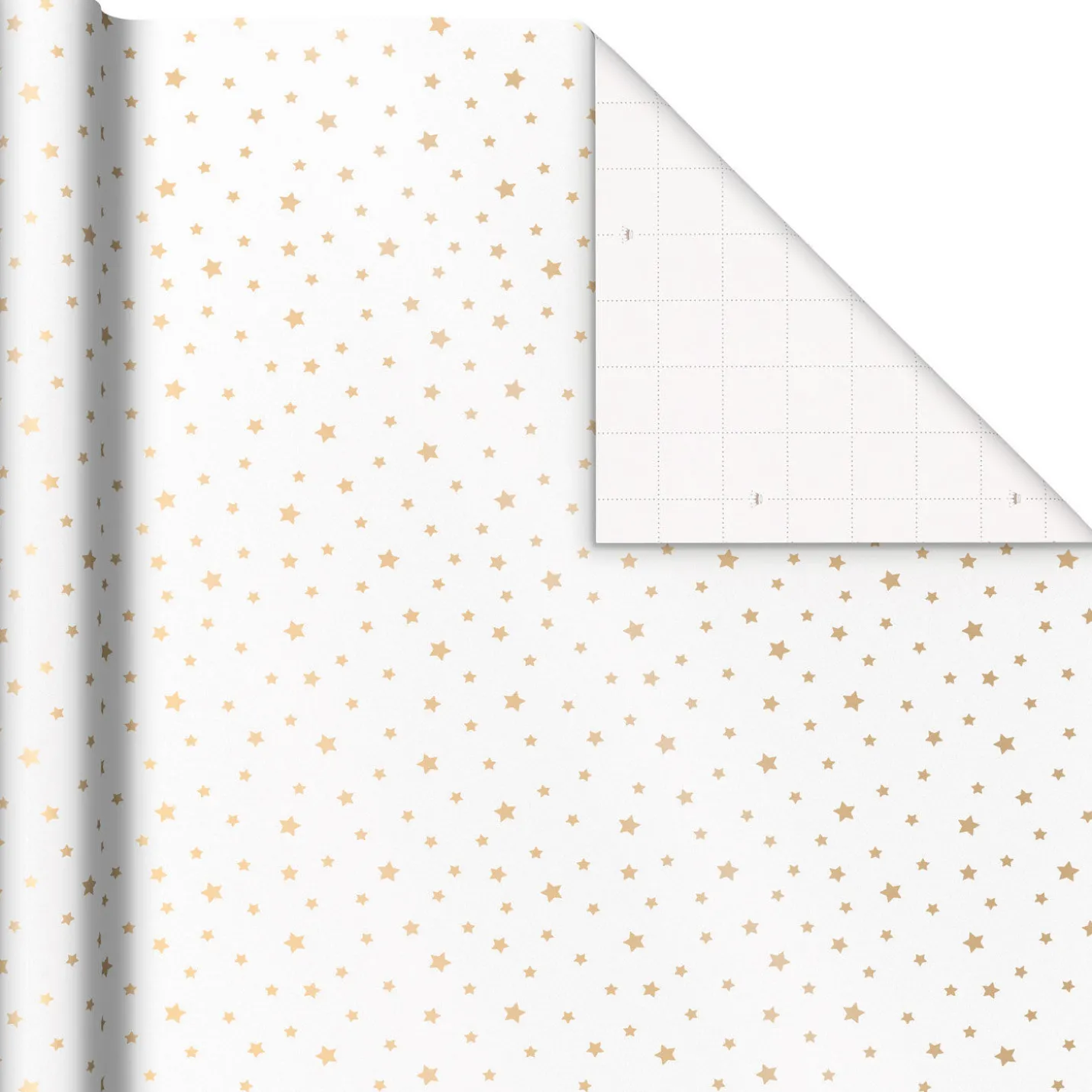 Gold and White 3-Pack Wrapping Paper, 105 sq. ft. total
