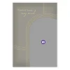 Gold Arches on Gray Wedding Thank-You Card