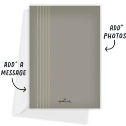 Gold Arches on Gray Wedding Thank-You Card
