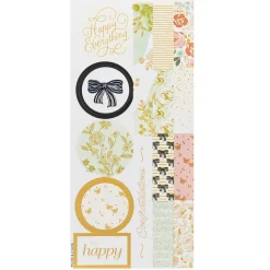 Gold Diamonds on Cream Tissue Paper Wrapping Kit