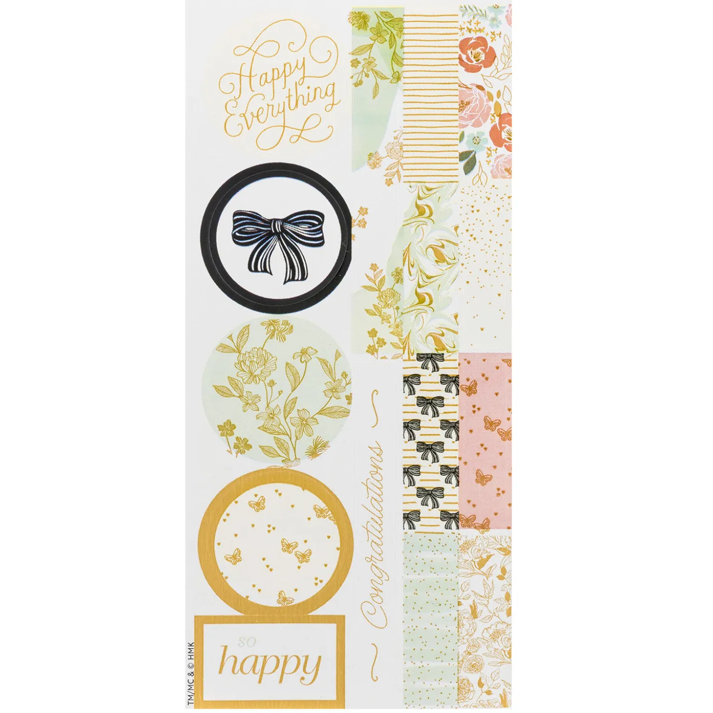 Gold Diamonds on Cream Tissue Paper Wrapping Kit