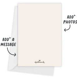 Golden Birch Flat Wedding Thank You Photo Card