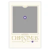Golden Merry Flat Christmas Photo Card