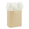 Gold Foil Flecks on White Tissue Paper, 4 sheets