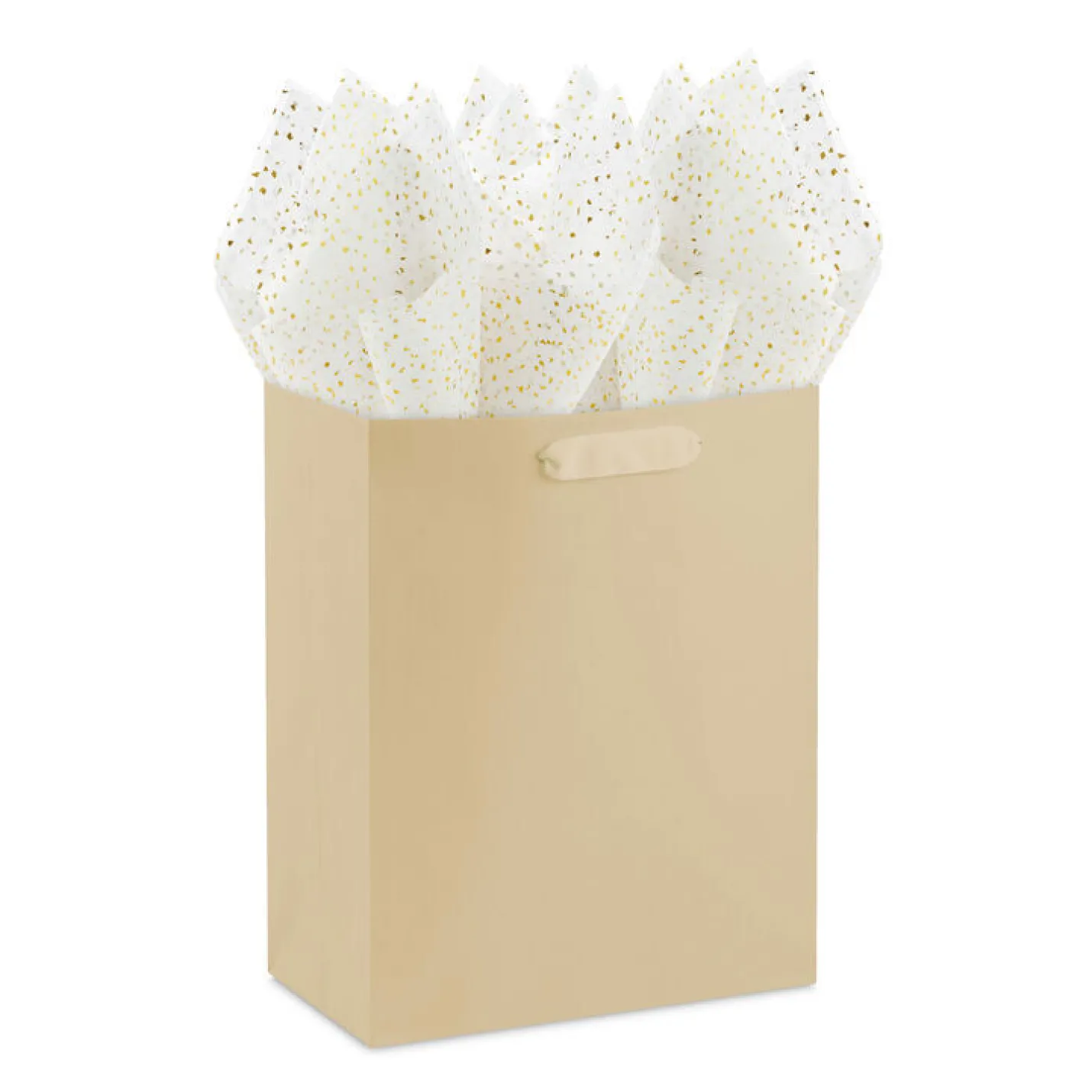 Gold Foil Flecks on White Tissue Paper, 4 sheets