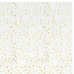 Gold Foil Flecks on White Tissue Paper, 4 sheets