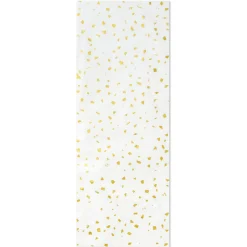 Gold Foil Flecks on White Tissue Paper, 4 sheets