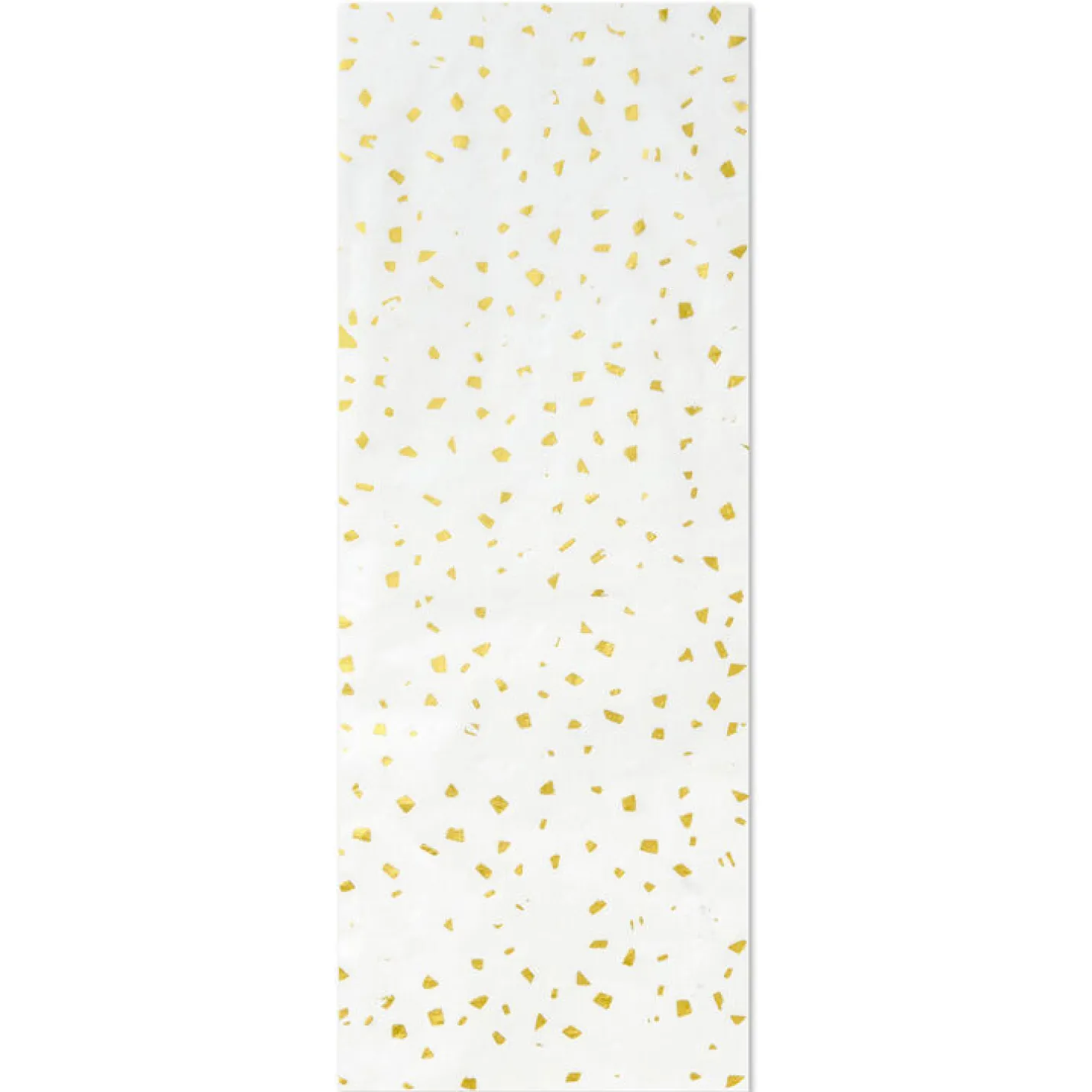 Gold Foil Flecks on White Tissue Paper, 4 sheets