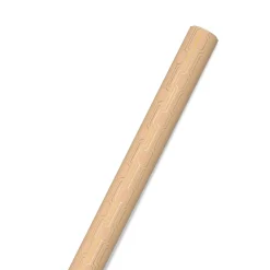 Gold Geometric on Kraft Wrapping Paper Roll, 15 sq. ft.