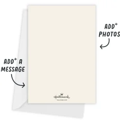 Gold Hand Lettering Flat Holiday Photo Card