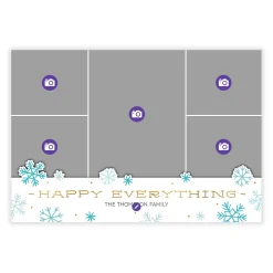 Gold Happy Everything Flat Holiday Photo Card