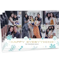 Gold Happy Everything Flat Holiday Photo Card