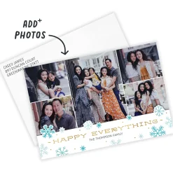 Gold Happy Everything Flat Holiday Photo Card