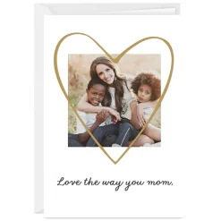Gold Heart Custom Love Card