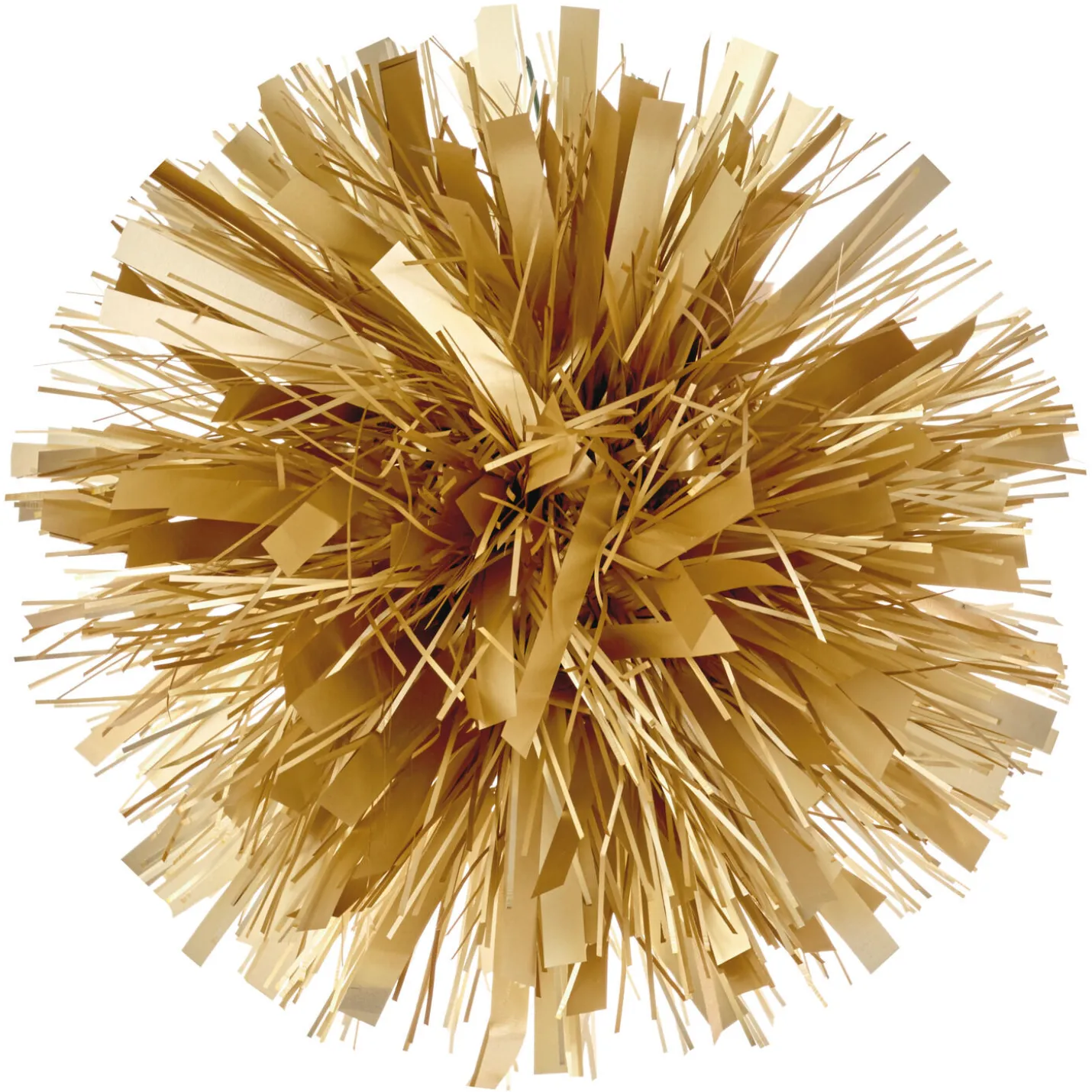 Gold Metallic Pom-Pom Gift Bow, 5.5"