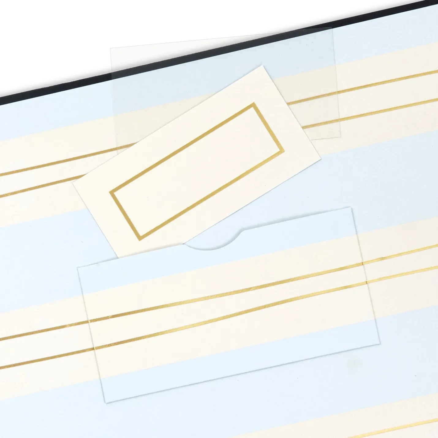 Gold on Navy Linen Customizable Guest Book