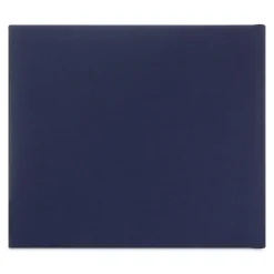 Gold on Navy Linen Customizable Guest Book