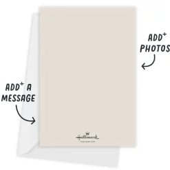 Gold Shimmer Our Year Flat Holiday Photo Card
