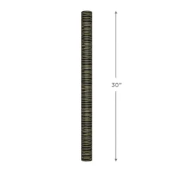 Gold Stripes on Black Wrapping Paper, 17.5 sq. ft.
