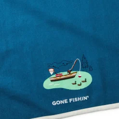 Gone Fishing Tea Towel, 18x26