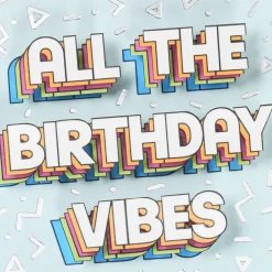 Good Vibes Birthday Card