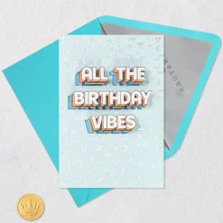 Good Vibes Birthday Card