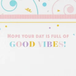 Good Vibes Confetti 3D Pop-Up Birthday Card