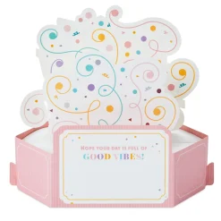 Good Vibes Confetti 3D Pop-Up Birthday Card