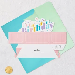 Good Vibes Confetti 3D Pop-Up Birthday Card
