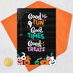 Good Fun, Good Times, Good Treats Halloween Card