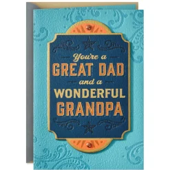 Good Men, Great Dads and Cool Grandpas Birthday Card