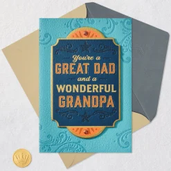 Good Men, Great Dads and Cool Grandpas Birthday Card