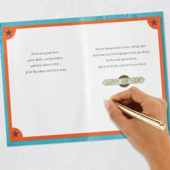 Good Men, Great Dads and Cool Grandpas Birthday Card