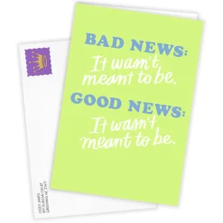 Good News Bad News Funny Custom Encouragement Card