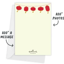 Good Wishes Flat Chinese New Year Photo Card