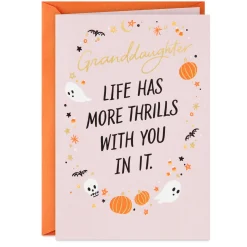 Granddaughter, Life Has More Thrills With You Halloween Card