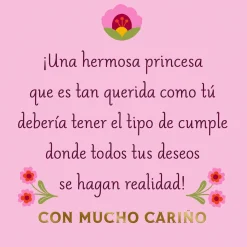 Granddaughter, You're a Princess Spanish-Language Card With Coloring Page