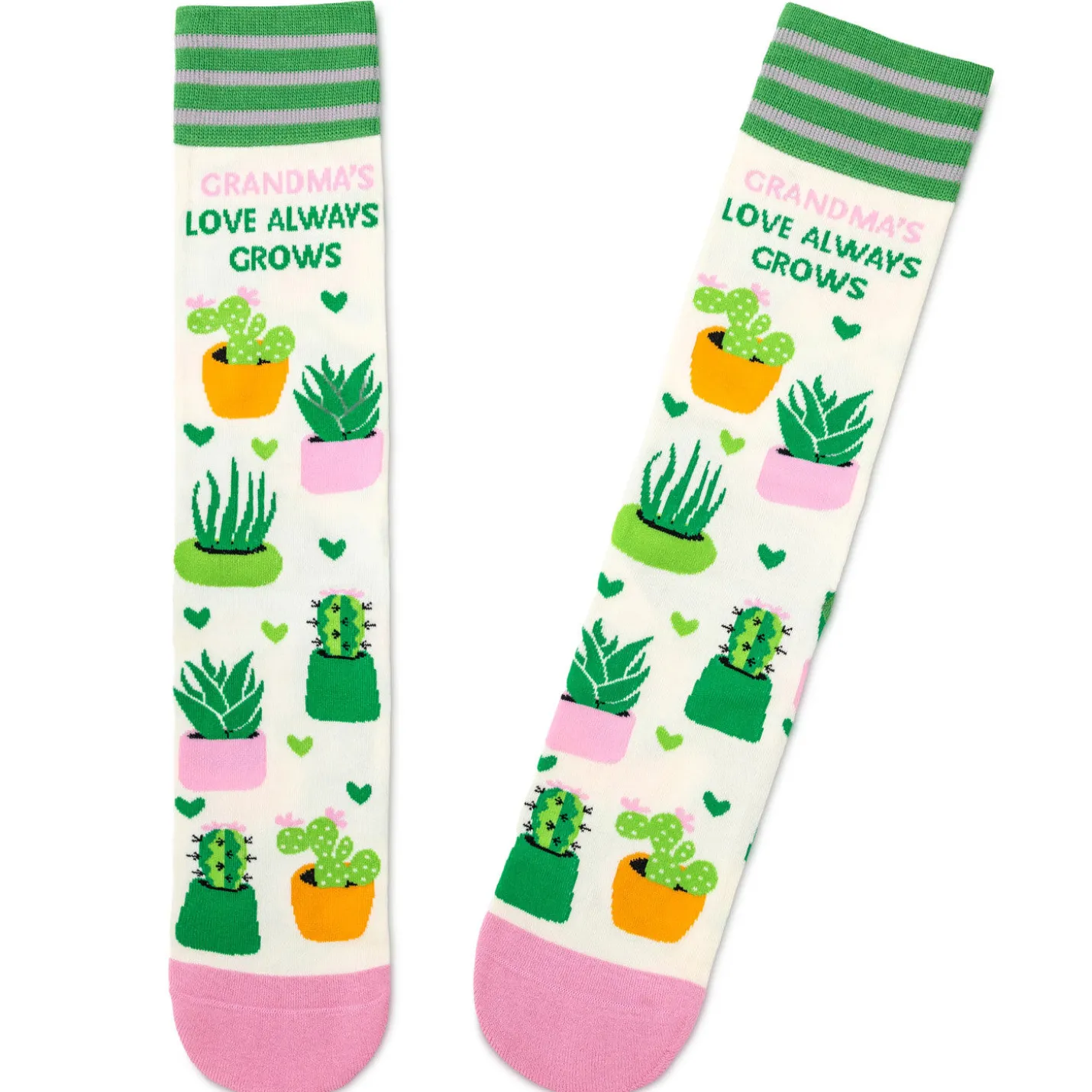 Grandma's Love Always Grows Novelty Crew Socks