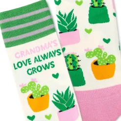 Grandma's Love Always Grows Novelty Crew Socks